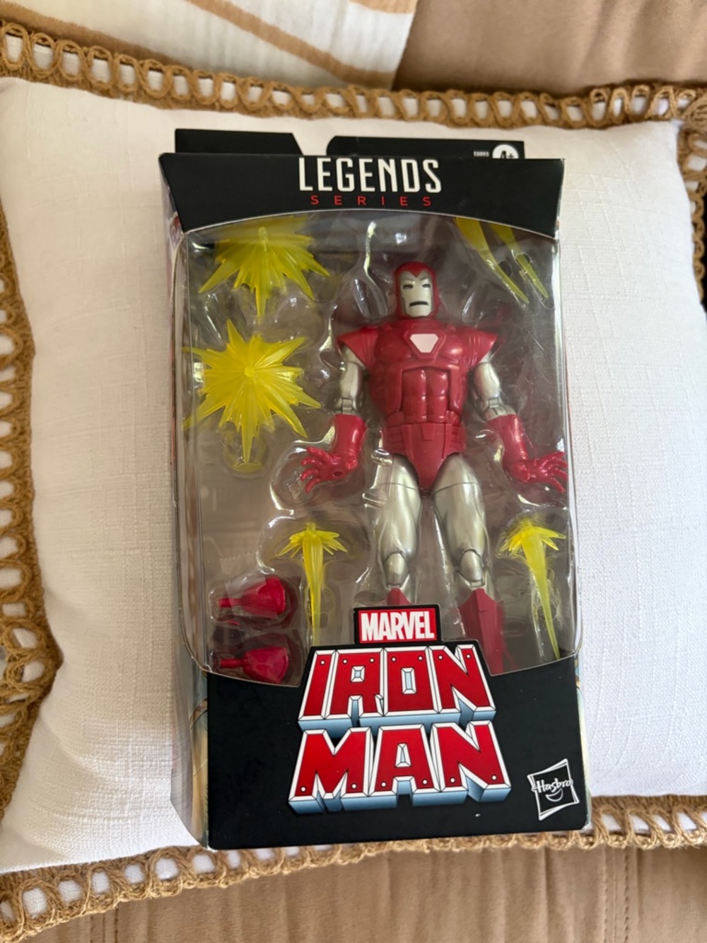 Marvel Iron Man Action Figure - Red & Silver with Yellow Effects